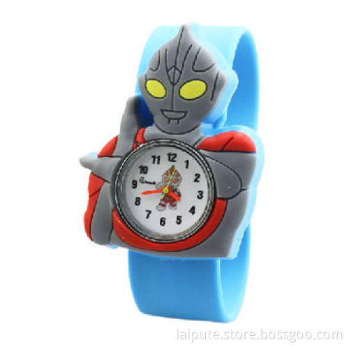 Ultra-man silicone kids slap toy watch